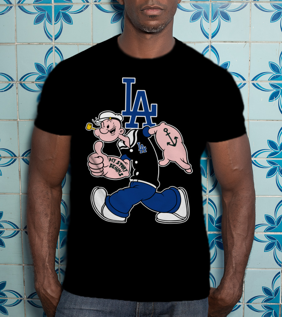 La Dodgers Popeye My Story Designs T-Shirt