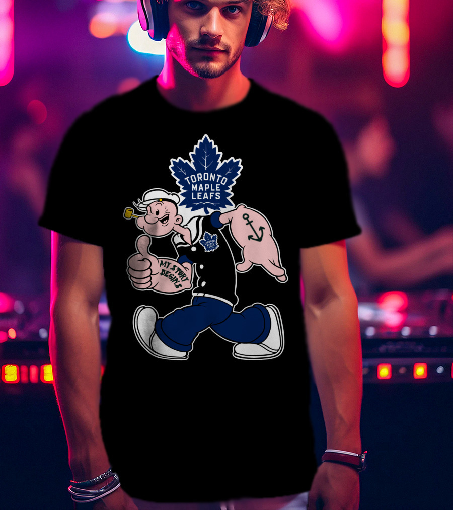 Toronto Maple Leafs Popeye My Story Begins T-Shirt