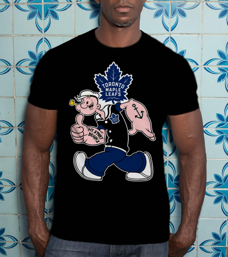 Toronto Maple Leafs Popeye My Story Begins T-Shirt