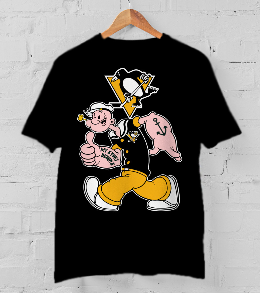 Pittsburgh Penguins Popeye Mashup T-Shirt
