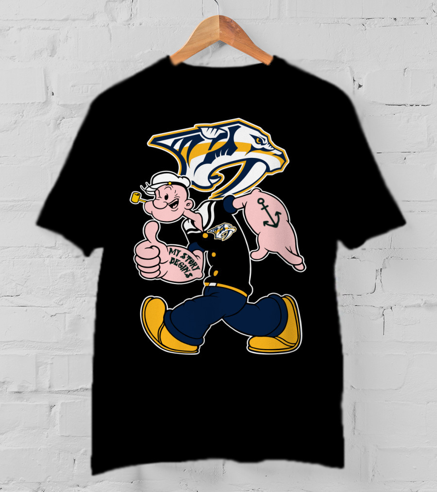 Nashville Predators Popeye My Story Begins T-Shirt