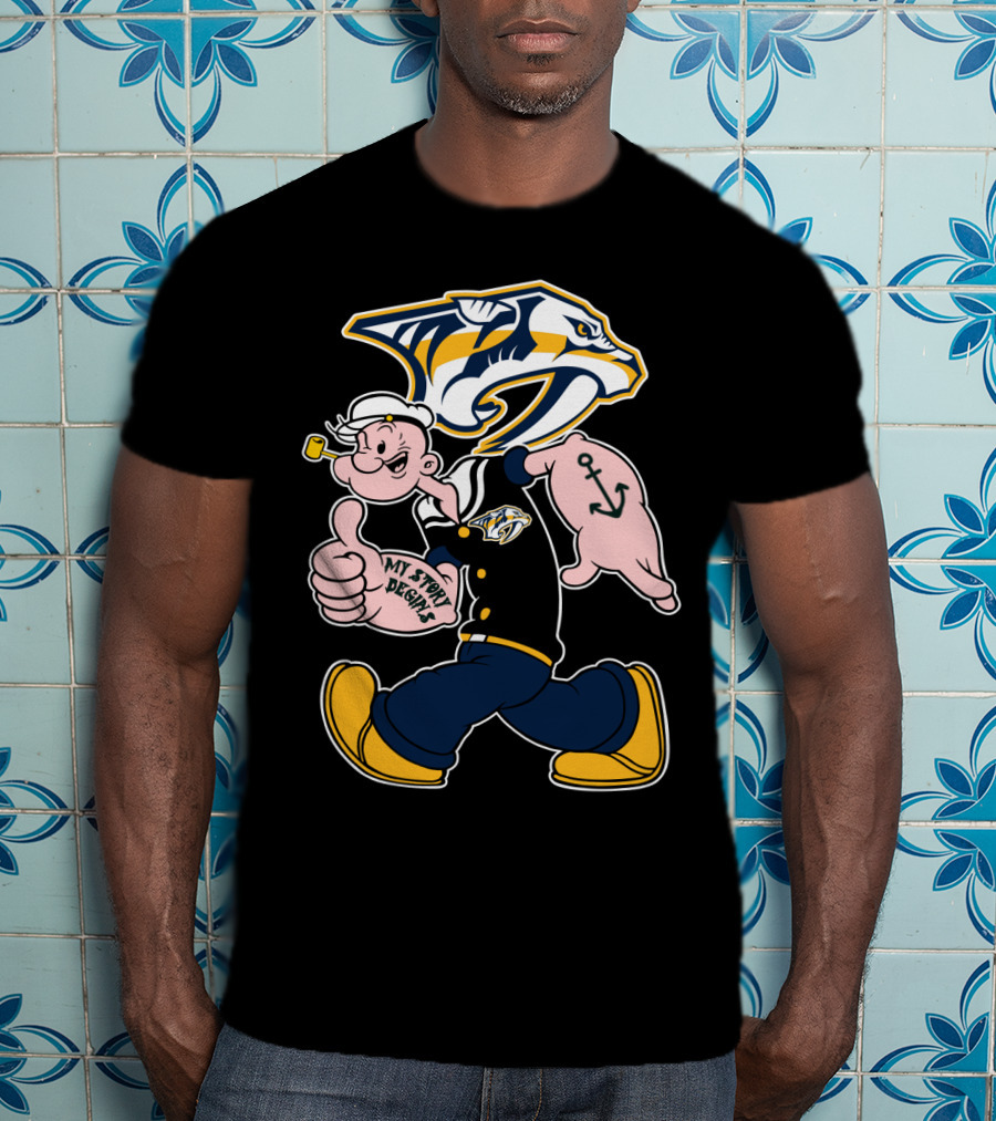 Nashville Predators Popeye My Story Begins T-Shirt
