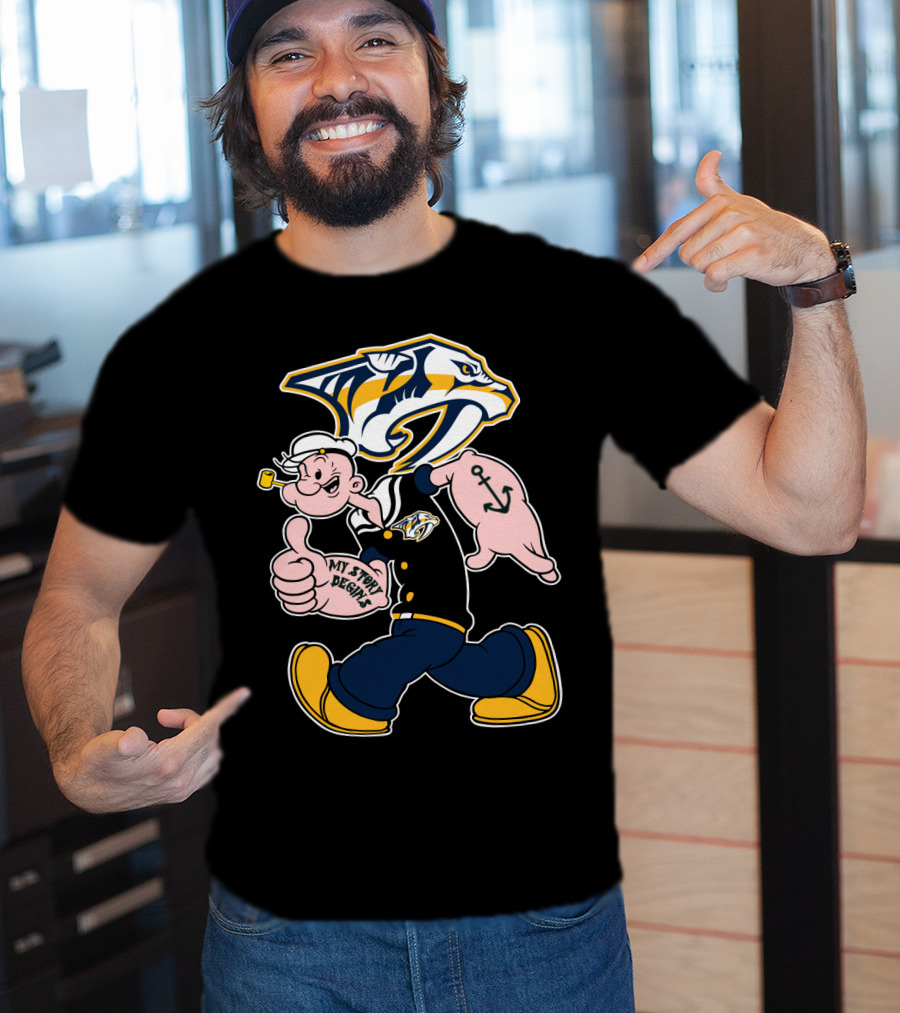 Nashville Predators Popeye My Story Begins T-Shirt