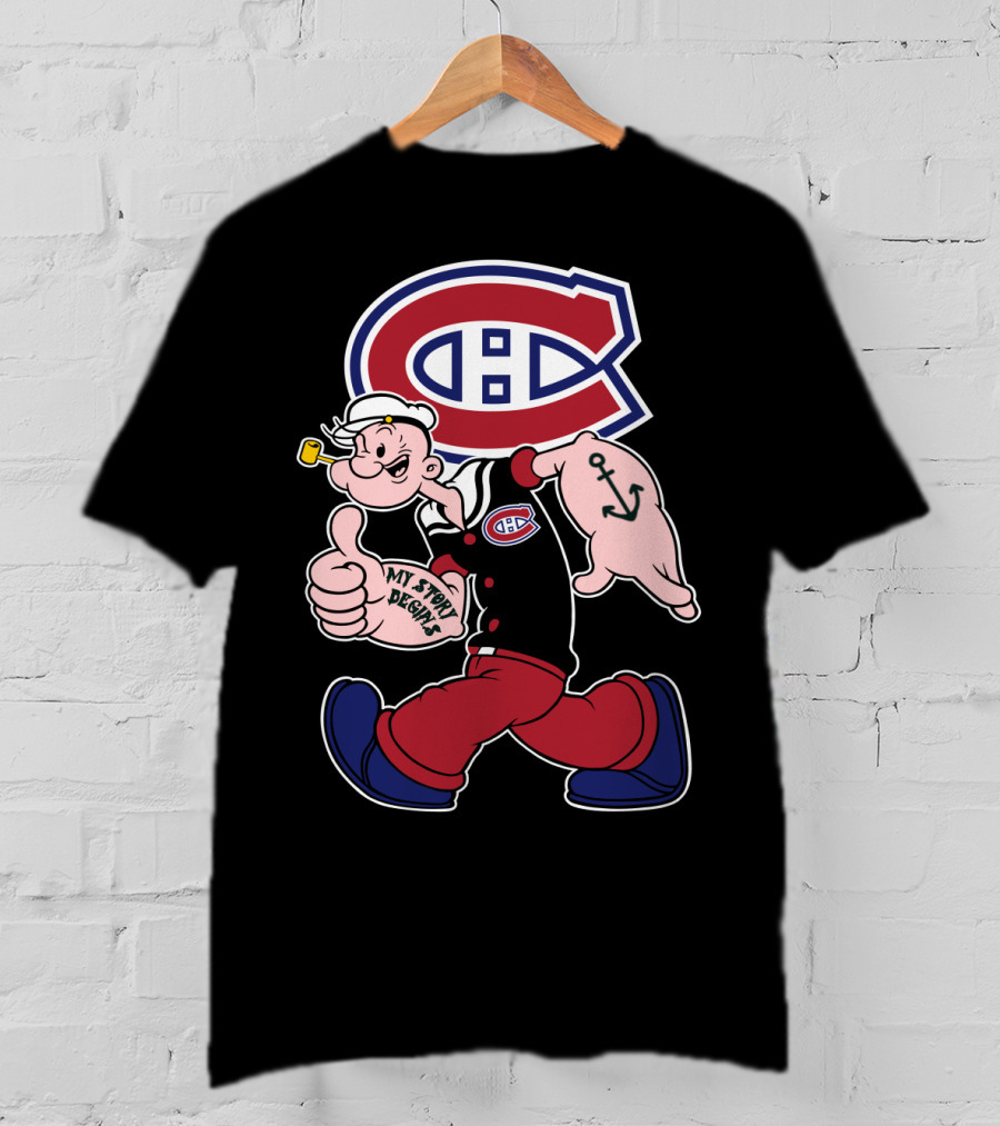 Montreal Canadiens Popeye My Story Begins T-Shirt
