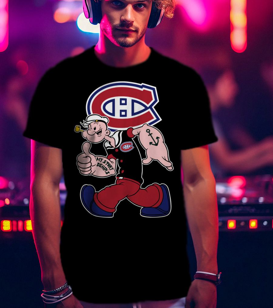 Montreal Canadiens Popeye My Story Begins T-Shirt