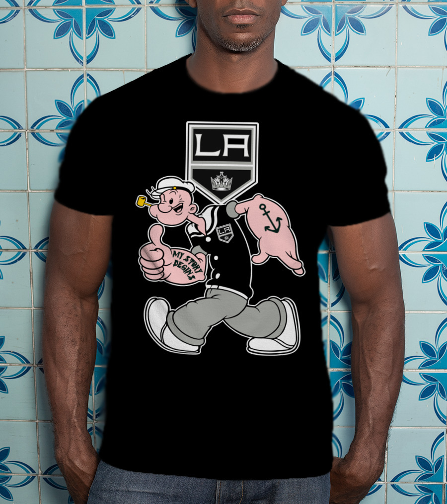 La Kings Hockey Retro Cartoon Character '79 T-Shirt