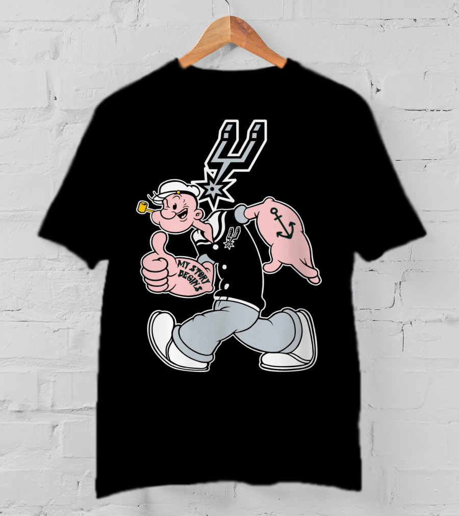 San Antonio Spurs My Story Designs 1996 T-Shirt