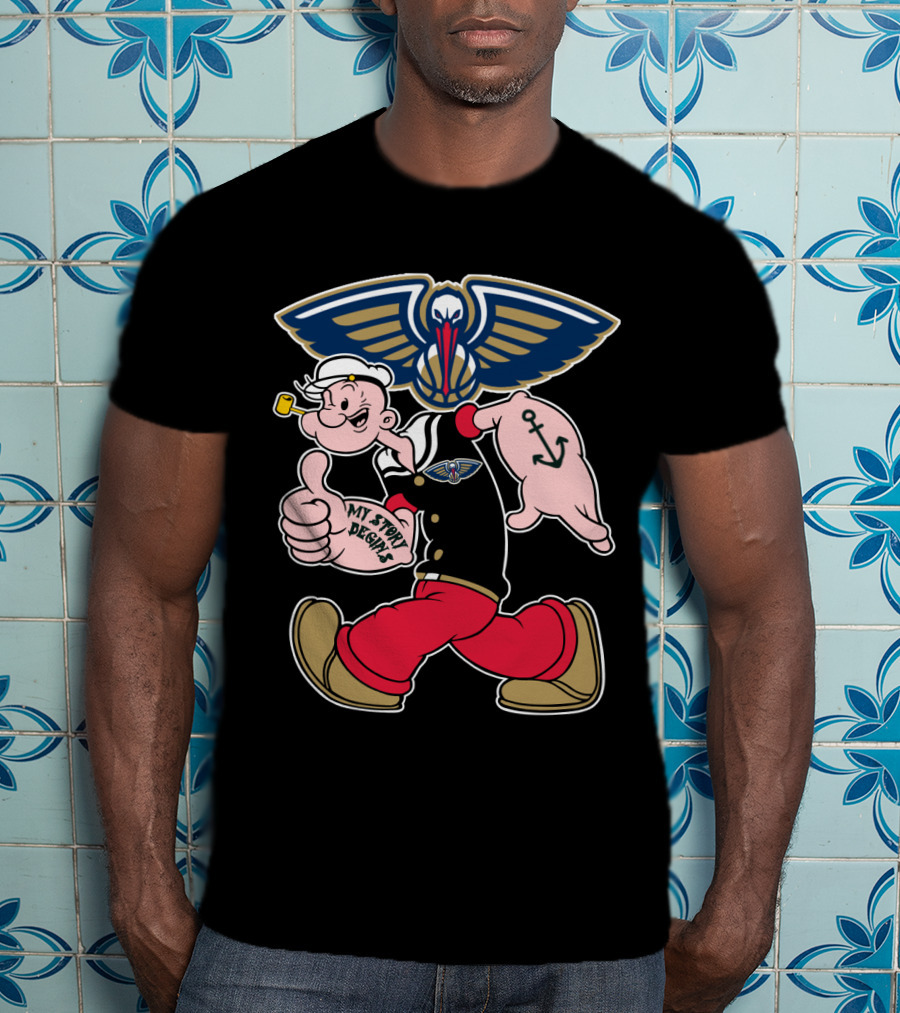 New Orleans Pelicans Popeye My Story Designs T-Shirt