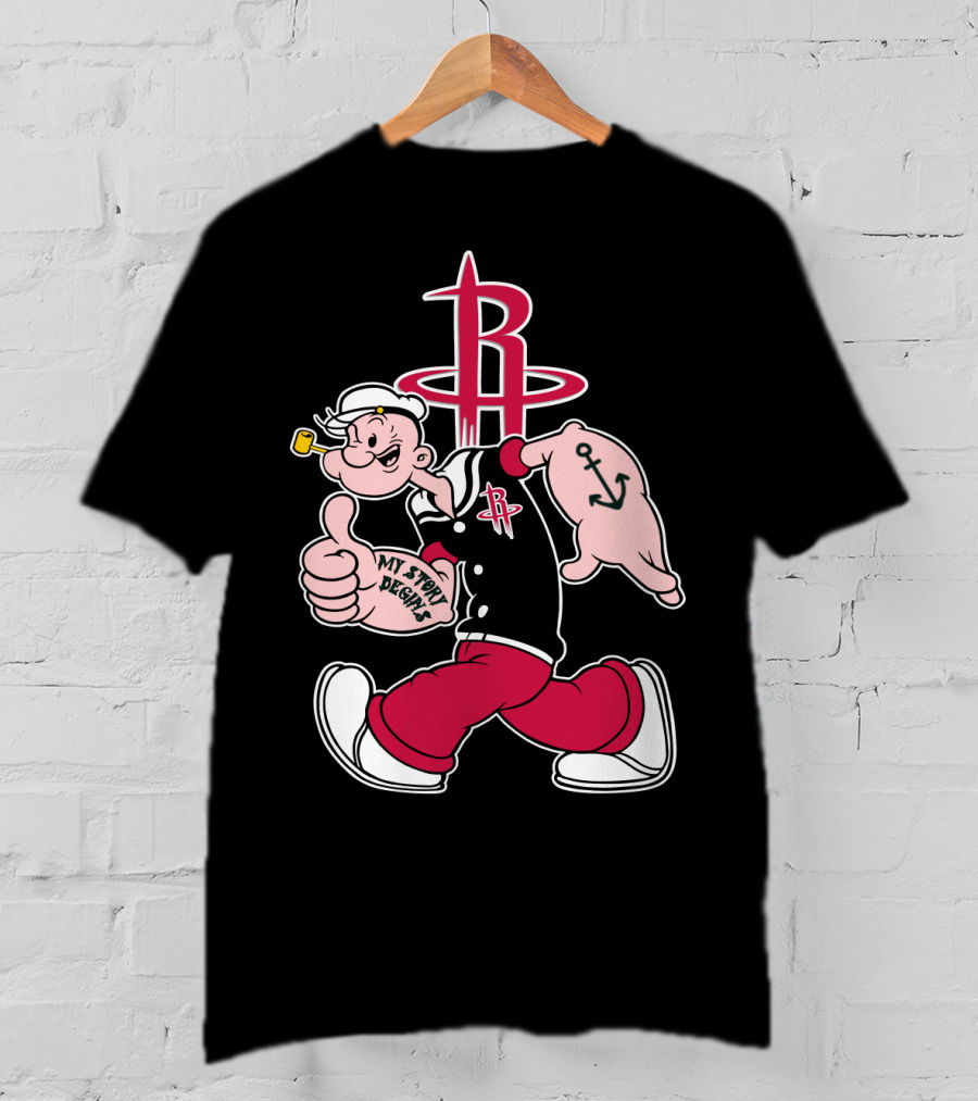 Houston Rockets My Story Begins Popeye T-Shirt