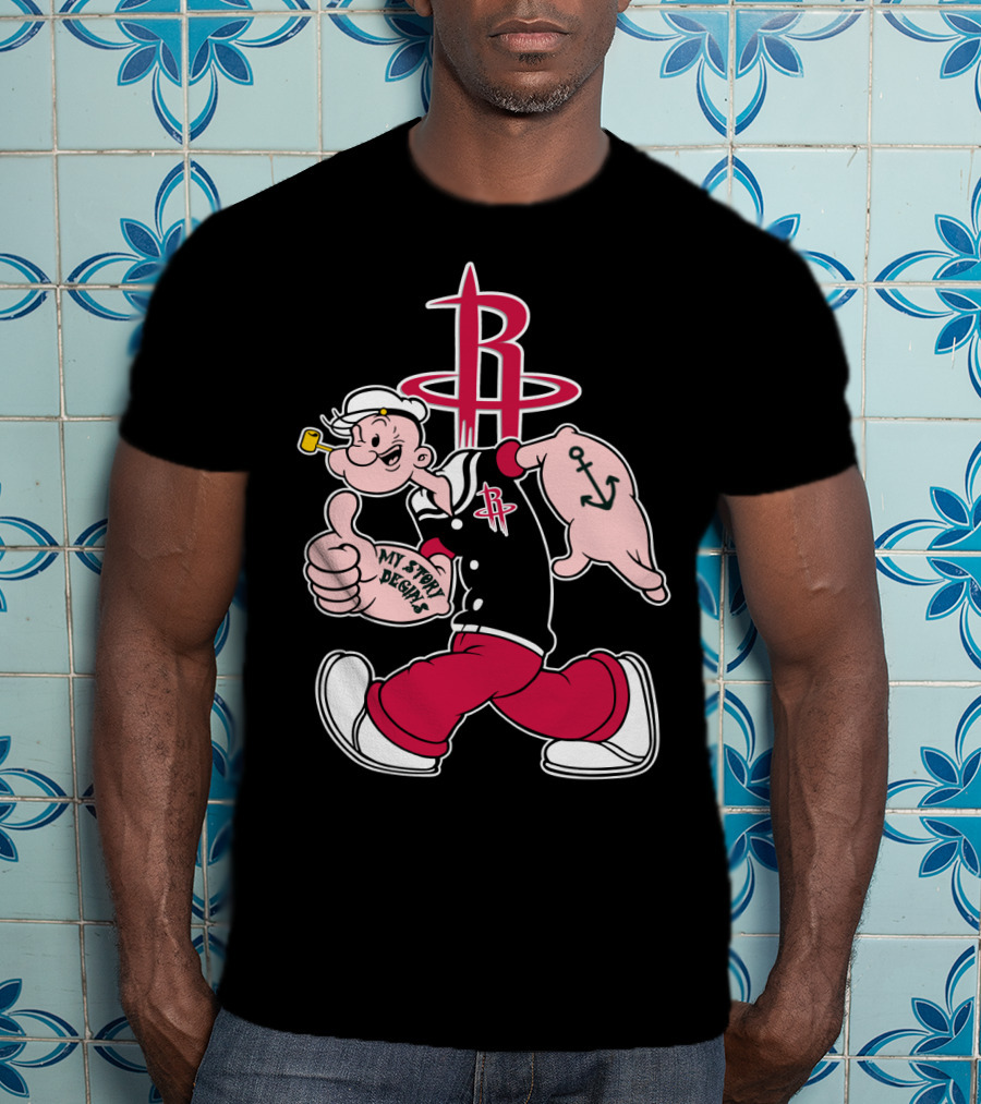 Houston Rockets My Story Begins Popeye T-Shirt