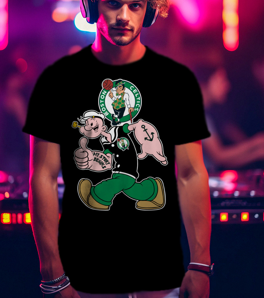Boston Celtics Popeye My Story Begins T-Shirt