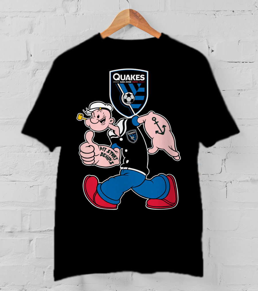 Quakes San Jose 1974 My Story Begins T-Shirt