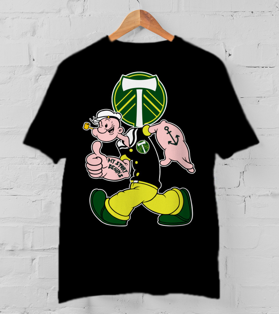 Portland Timbers My Story Designs Popeye Anchor T-Shirt