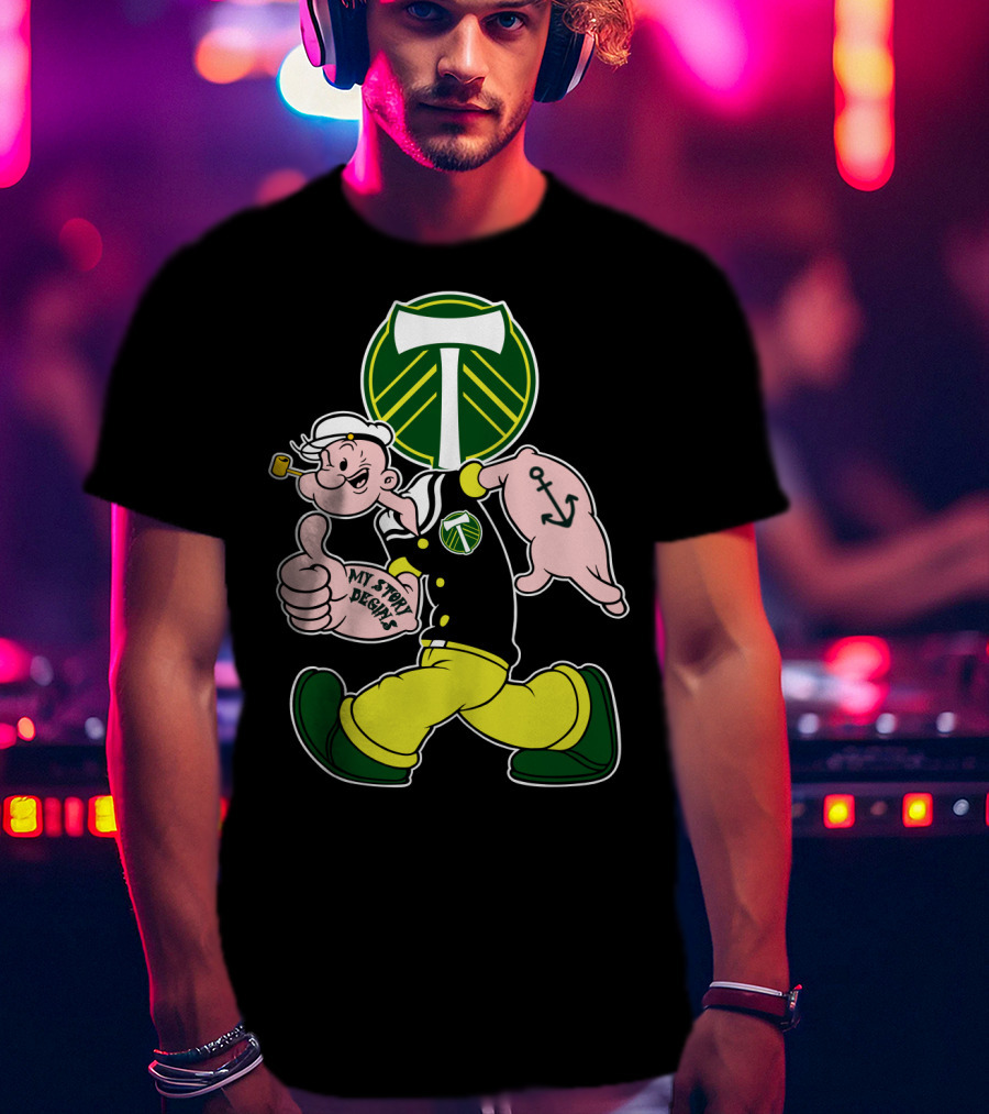 Portland Timbers My Story Designs Popeye Anchor T-Shirt