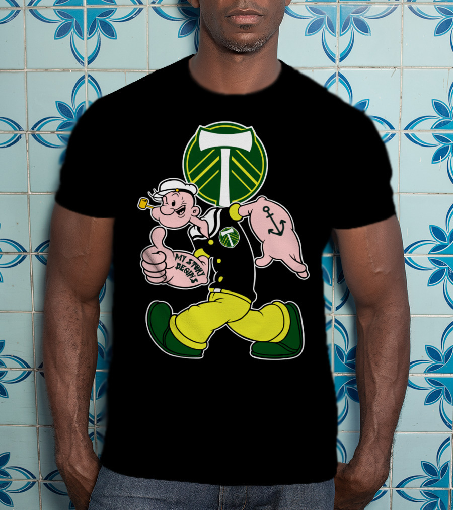 Portland Timbers My Story Designs Popeye Anchor T-Shirt