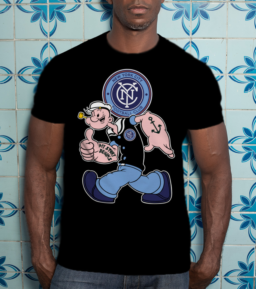 New York City Football Club Popeye My Story Begins T-Shirt
