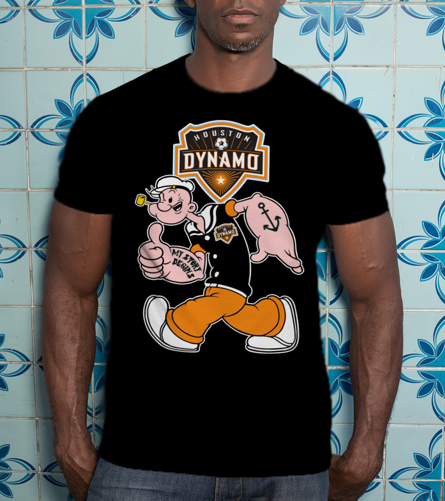 Houston Dynamo Soccer Club Popeye My Story Begins T-Shirt