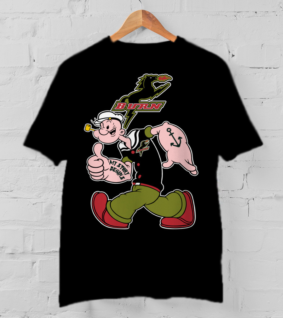 Burn 145 Dallas My Story Begins Sailor Pipe Anchor T-Shirt
