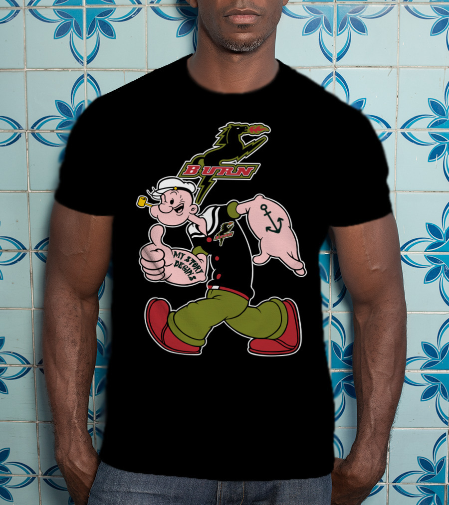 Burn 145 Dallas My Story Begins Sailor Pipe Anchor T-Shirt