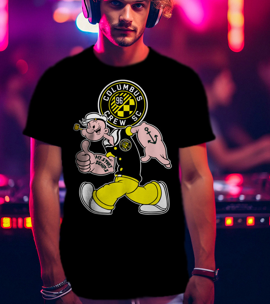 Columbus Crew Sc Popeye 96 My Story Designs T-Shirt