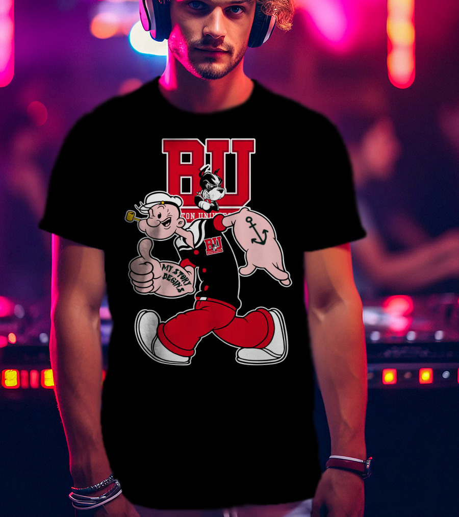 Boston University Terriers Popeye My Story Begins T-Shirt