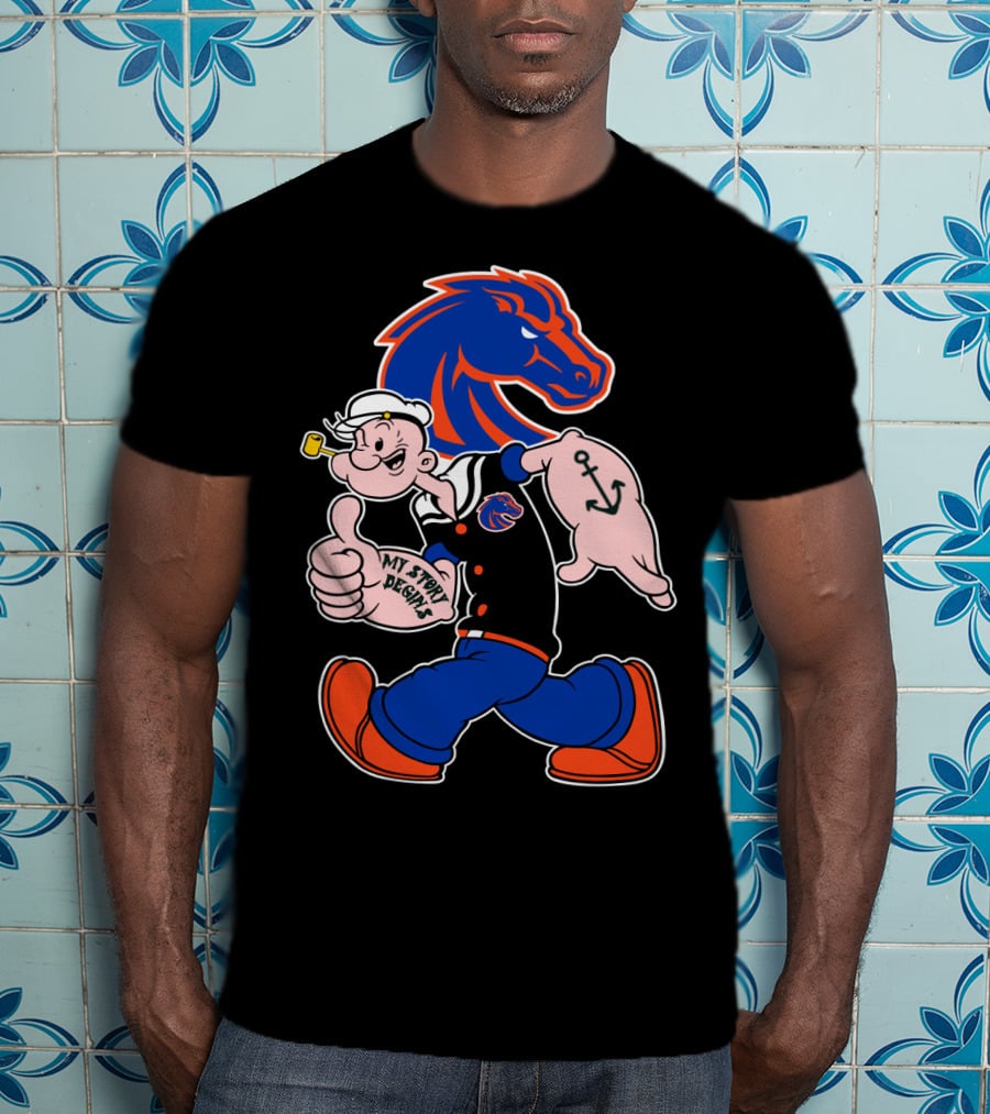 Boise State Broncos Popeye My Story Begins T-Shirt