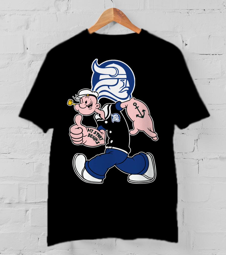 Berry Vikings My Story Begins Sailor Character With Viking Helmet T-Shirt