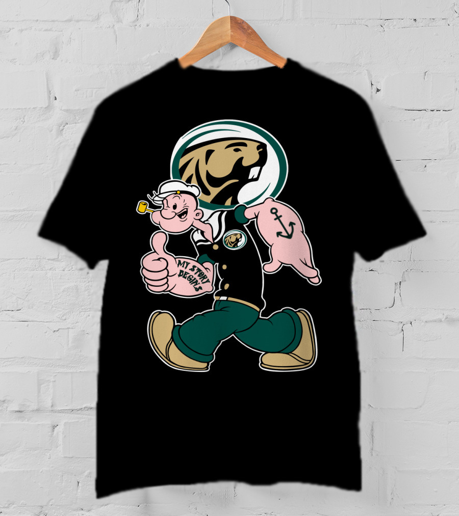 Bemidji State Beavers Popeye My Story Designs T-Shirt