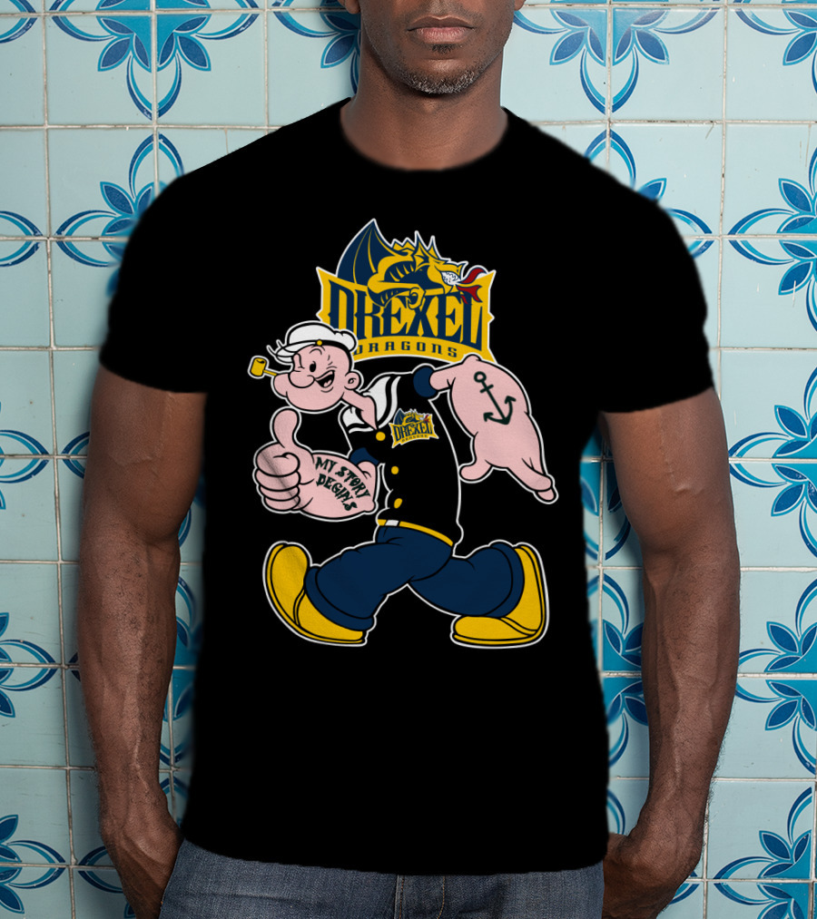 Drexel Dragons Popeye My Story Begins 173 T-Shirt