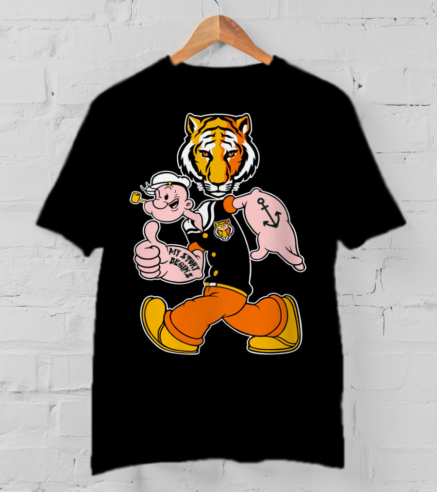 Depauw Tigers My Story Begins Tiger And Sailor T-Shirt