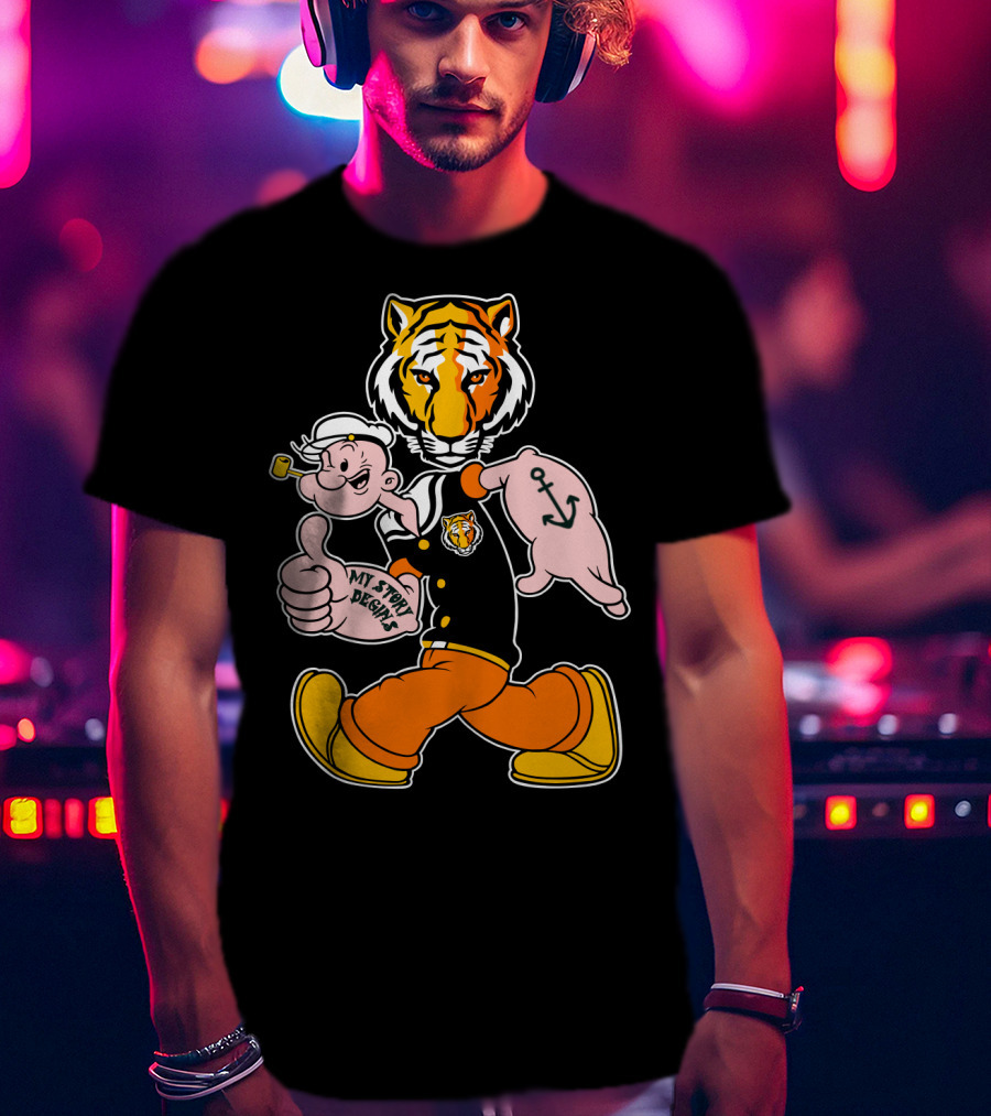 Depauw Tigers My Story Begins Tiger And Sailor T-Shirt