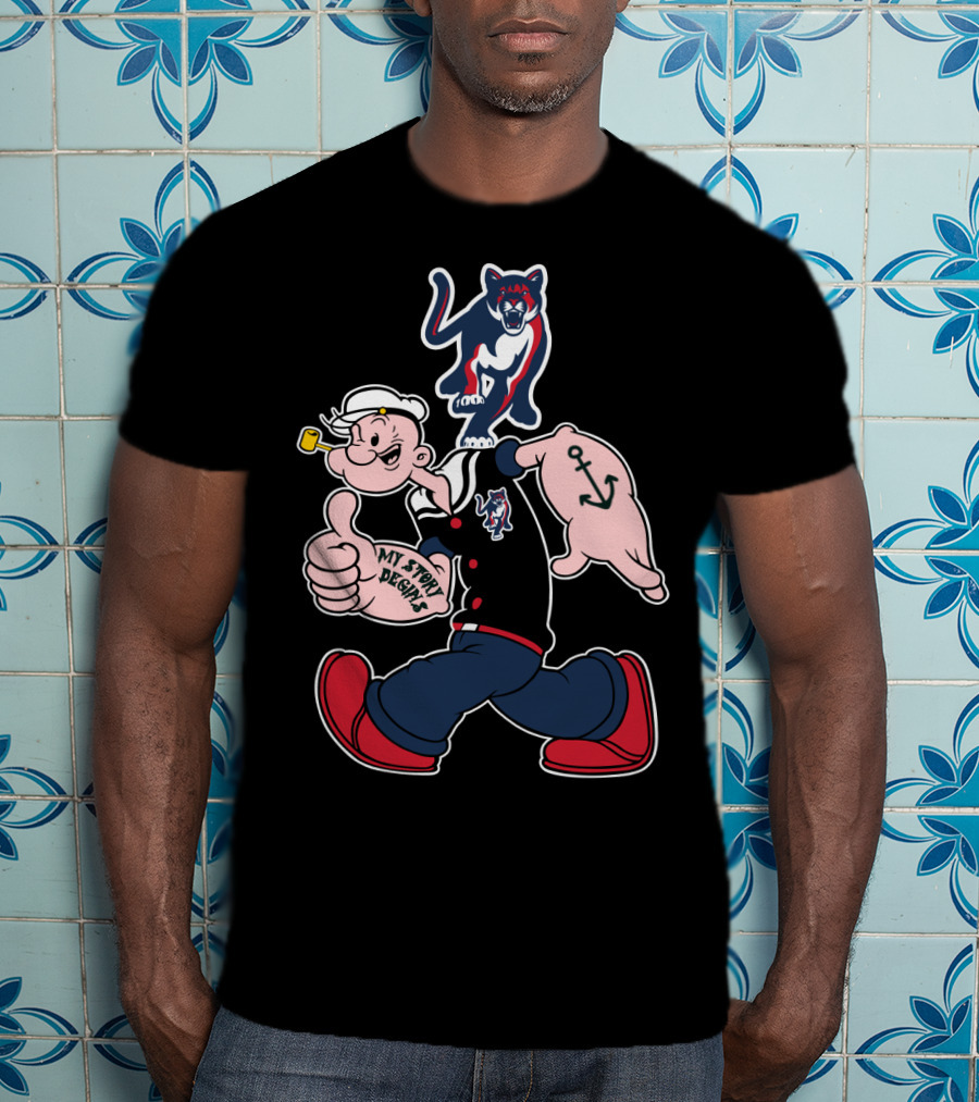 Popeye My Story Designs 177 Columbus St Cougars T-Shirt