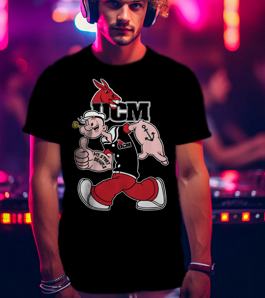 Ucm Central Missouri Mules Popeye My Story Begins T-Shirt