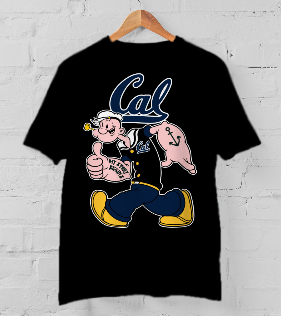 Cal California Golden Bears Popeye Anchor My Story Begins T-Shirt