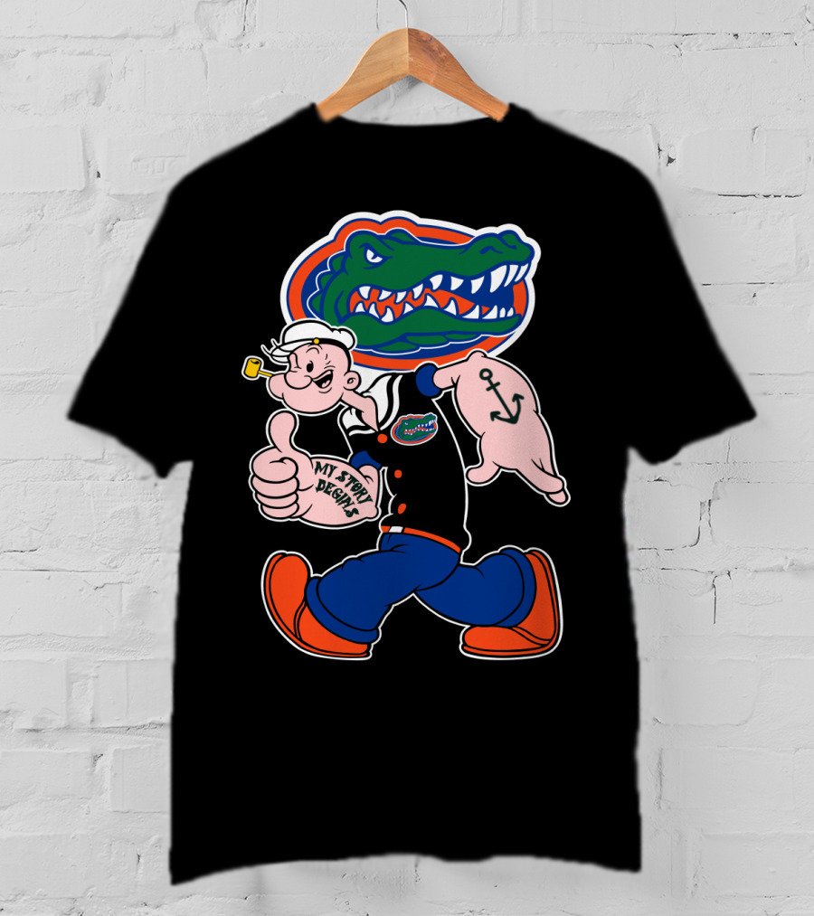 Florida Gators My Story Begins Popeye Anchor T-Shirt