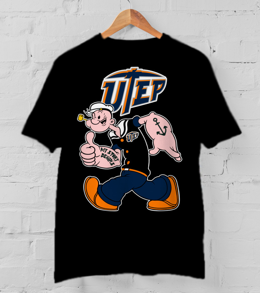 Utep Miners Popeye My Story Begins T-Shirt
