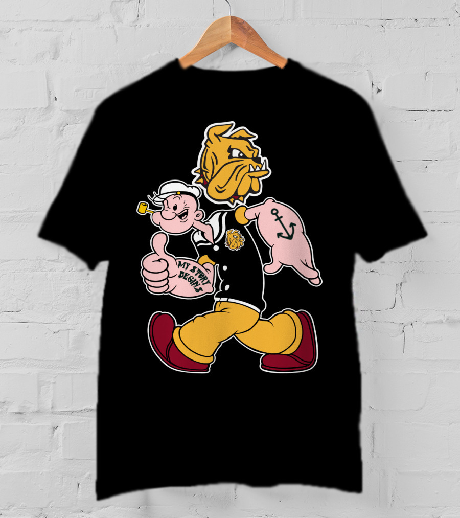 Duluth Bulldogs Popeye My Story Designs T-Shirt
