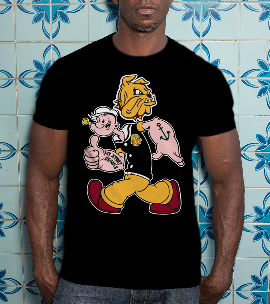 Duluth Bulldogs Popeye My Story Designs T-Shirt