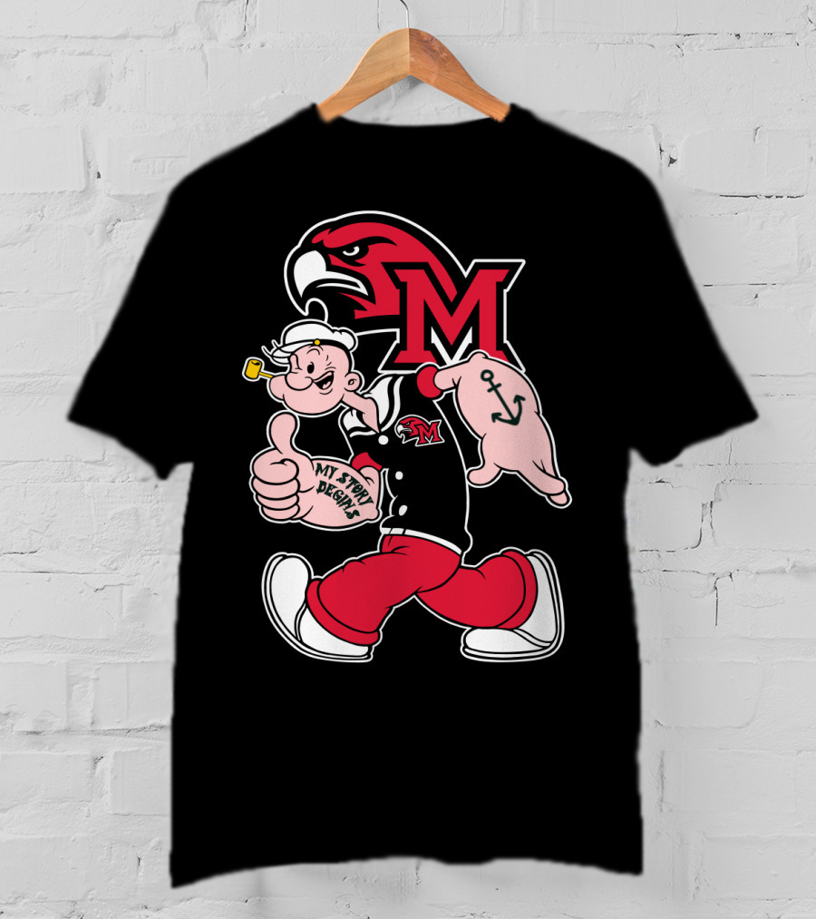Miami (Oh) Redhawks Popeye My Story Begins T-Shirt