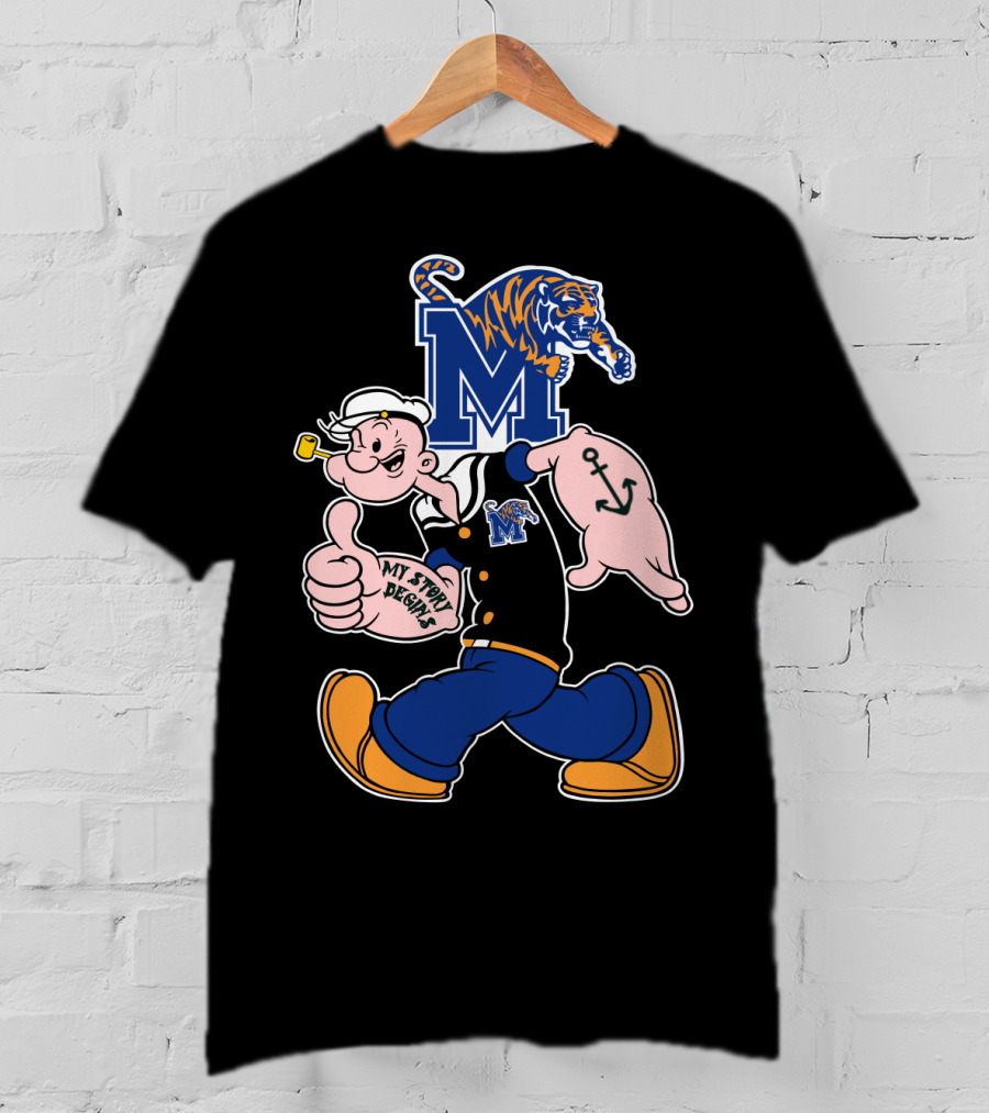 Memphis Tigers M Logo My Story Begins T-Shirt
