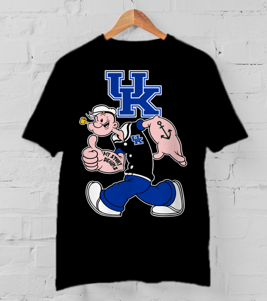 Uk Wildcats Popeye My Story Begins T-Shirt
