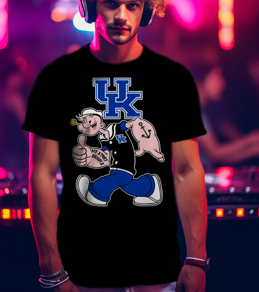 Uk Wildcats Popeye My Story Begins T-Shirt