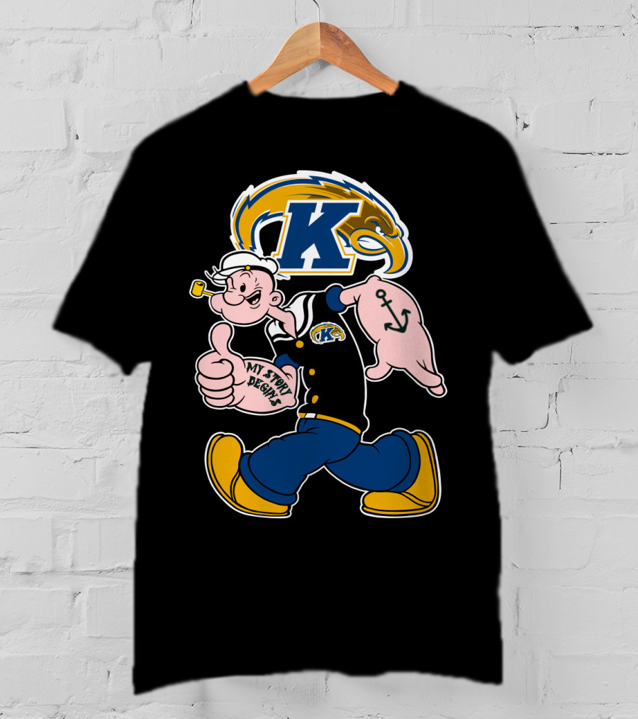 Kent State Golden Flashes Popeye My Story Begins T-Shirt
