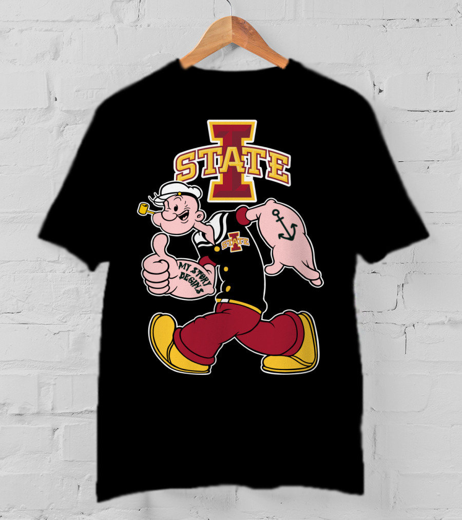 Iowa State Cyclones Popeye My Story Begins T-Shirt