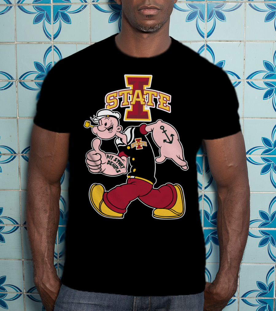Iowa State Cyclones Popeye My Story Begins T-Shirt