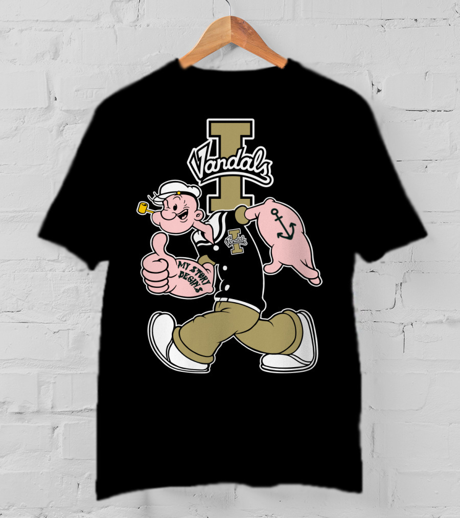Idaho Vandals Popeye My Story Begins T-Shirt