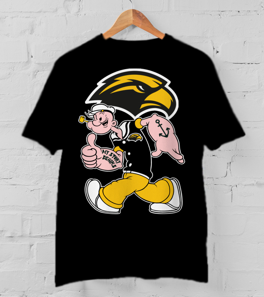 Southern Mississippi Golden Eagles My Story Begins Popeye T-Shirt