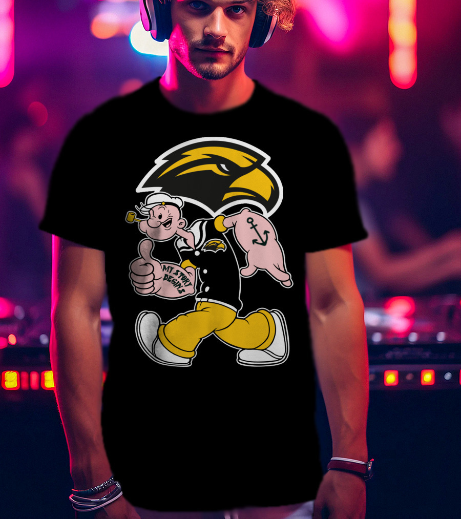 Southern Mississippi Golden Eagles My Story Begins Popeye T-Shirt