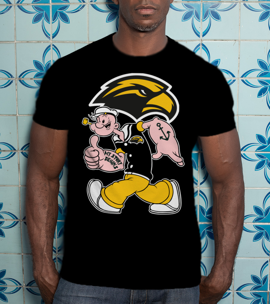 Southern Mississippi Golden Eagles My Story Begins Popeye T-Shirt