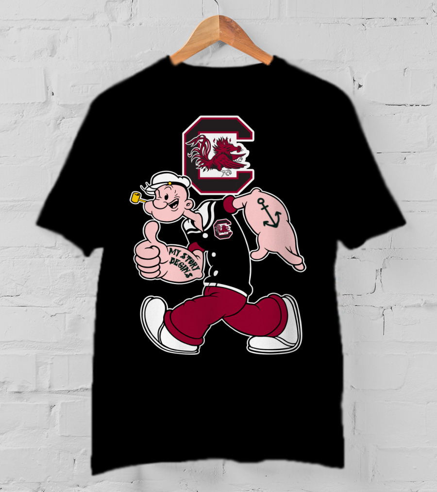 South Carolina Gamecocks Popeye My Story Begins T-Shirt